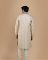 Manyavar Men Bright Biscuit Color Sherwani