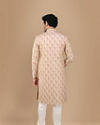 Manyavar Men Blissful Beige Groom Sherwani image number 3