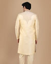 alt message - Manyavar Men Glam Biscuit Shade Sherwani Suit image number 3