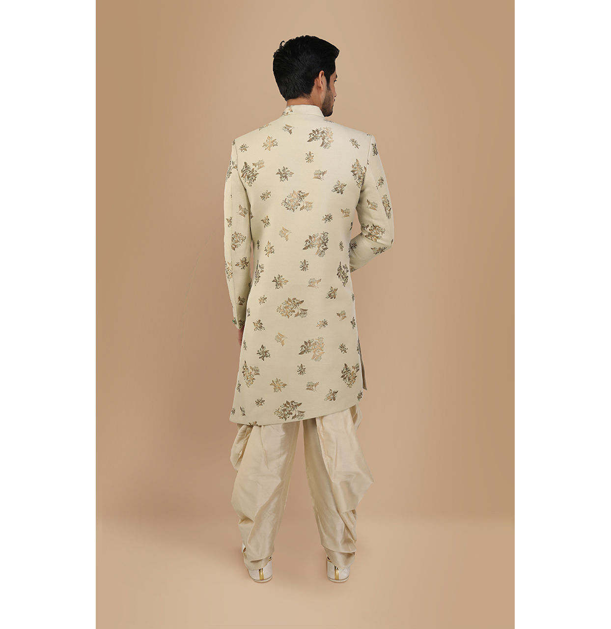 Manyavar Men Aristocratic Pista Indo Western Set