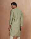 Fern Green Jacquard Kurta Pajama image number 4