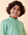 Manyavar Boys Boys Sea Green Kurta Set