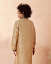 Boys Beige Jacquard Kurta Set image number 2