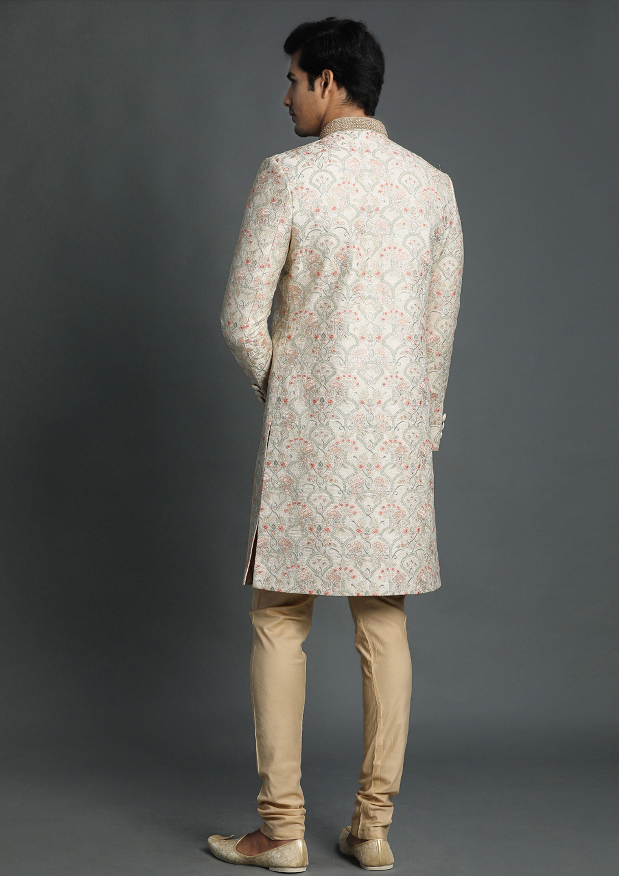 Twamev Men Marvelous Embroidered Sherwant Set