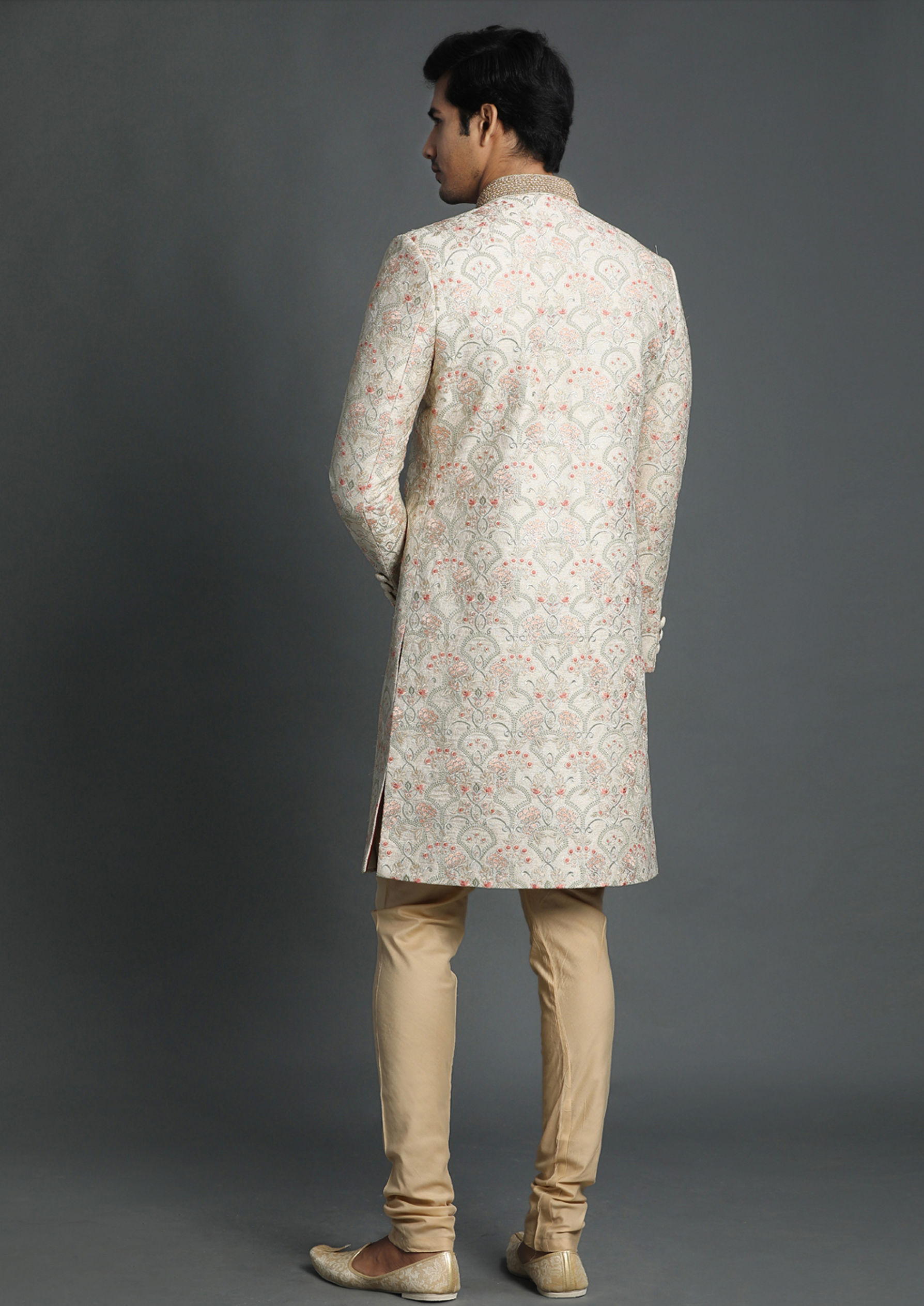 Twamev Men Marvelous Embroidered Sherwant Set