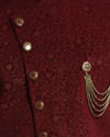 Manyavar Men Suave Maroon Indo Western Set