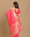 Mohey Women Enchanting Rani Pink Saree