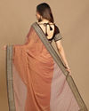 Mohey Women Delicate Peach Colour Saree