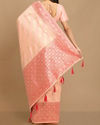 alt message - Mohey Women Graceful Light Pink Saree image number 3