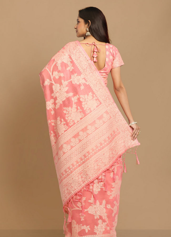 Mohey Women Perky Pink Saree