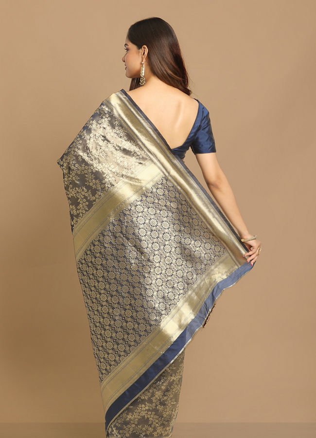 Mohey Women Magnificent Purple Designer Saree