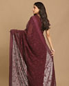 Mohey Women Coveted Wine Saree