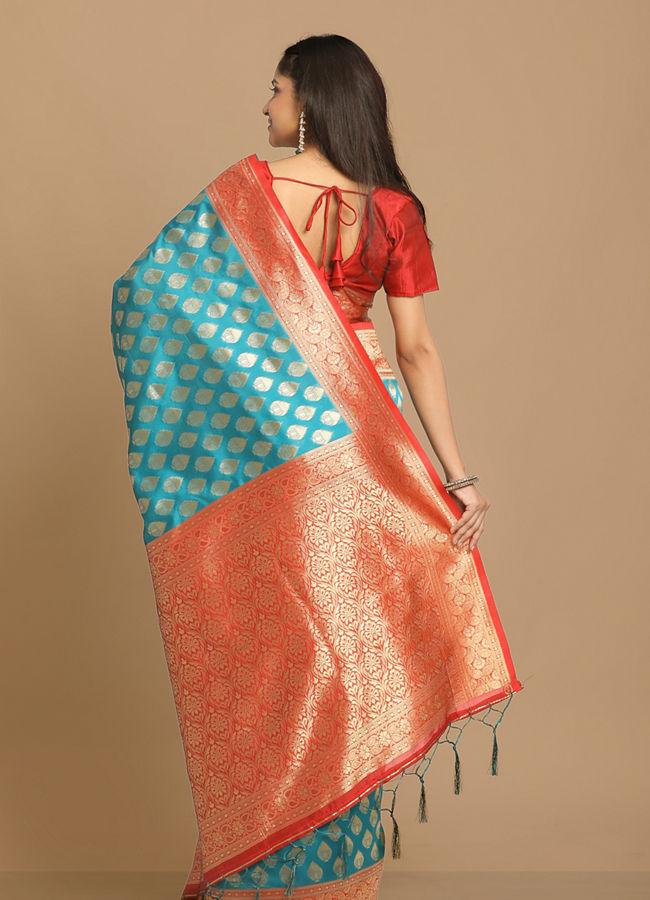 Mohey Women Trendy Dark Green Saree
