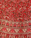 alt message - Mohey Women Red Floral Embroidered Lehenga image number 4