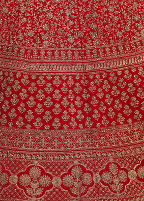 Graceful Embroidered Rani Lehenga image number 4