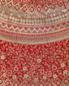 Magnificent Red Bridal Lehenga image number 4