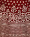 Mohey Women Resplendent Maroon Bridal Lehenga