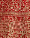 Mohey Women Red Zari Embroidered Bridal Lehenga