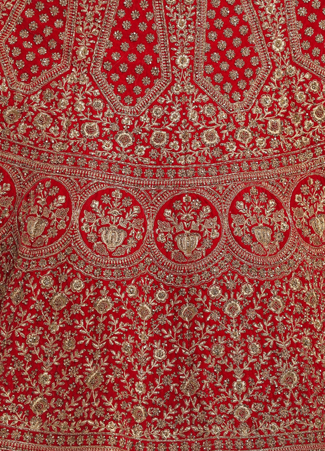 Mohey Women Magnificent Rani Pink Bridal Lehenga