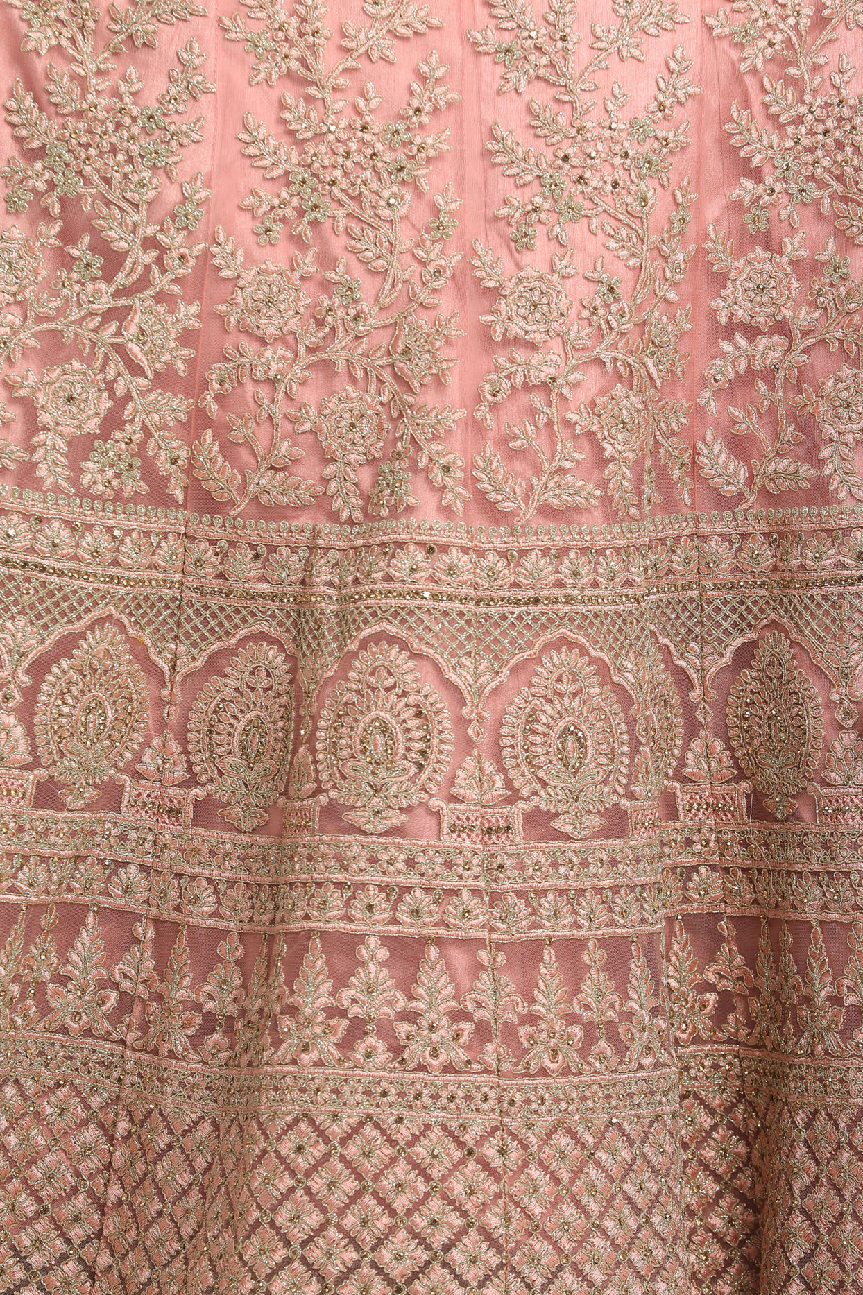 alt message - Mohey Women Elegant Pink Designer Lehenga image number 4