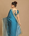 alt message - Mohey Women Stunning Blue Saree image number 3