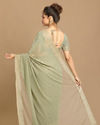 Mohey Women Georgeous Pista Saree