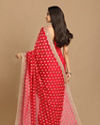 Mohey Women Enigmatic Rani Pink Saree