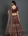 Mohey Women Royal Maroon Bridal Lehenga