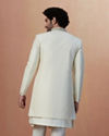 Manyavar Men Sesame White Indo Western image number 3