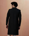 Manyavar Men Moss Green Self Design Sherwani