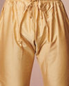 alt message - Manyavar Men Mint Green Golden Motif Kurta Pajama image number 3