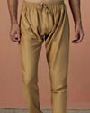 Manyavar Men Grey Kurta Pajama With Golden Motif