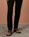 Manyavar Men Olive Green Plain Kurta Pajama