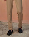 alt message - Manyavar Men Mustard Yellow Plain Short Kurta image number 2