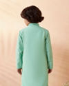 alt message - Manyavar Boys Boys Sea Green Kurta Set image number 2