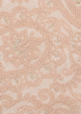 Manyavar Men Embroidered Biscuit Color Mask