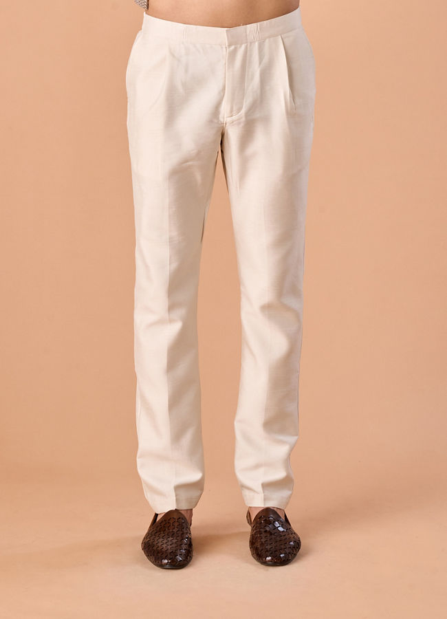 Manyavar Men Walnut Velvet Elegance Indo Western