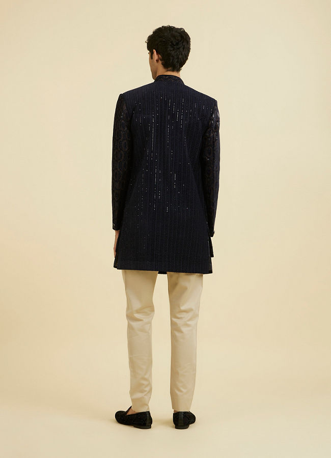 Manyavar Men Midnight Velvet Indo Western