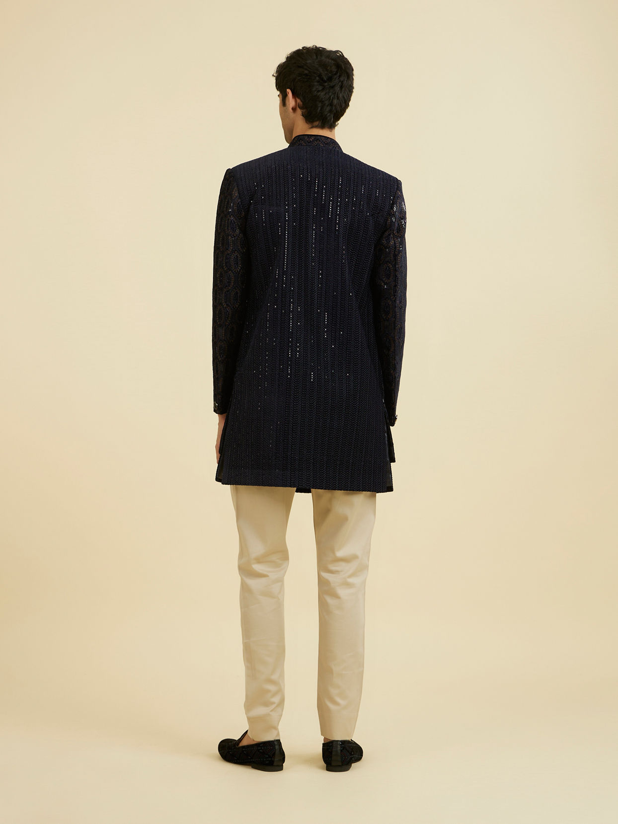 Manyavar Men Midnight Velvet Indo Western