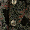 Midnight Black Paisley Patterned Indo Western Set