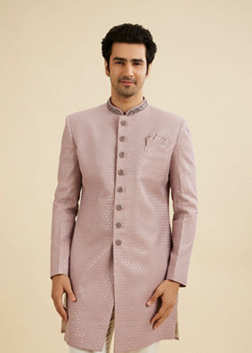 Manyavar Men Lilac Dream Fusion Indo Western