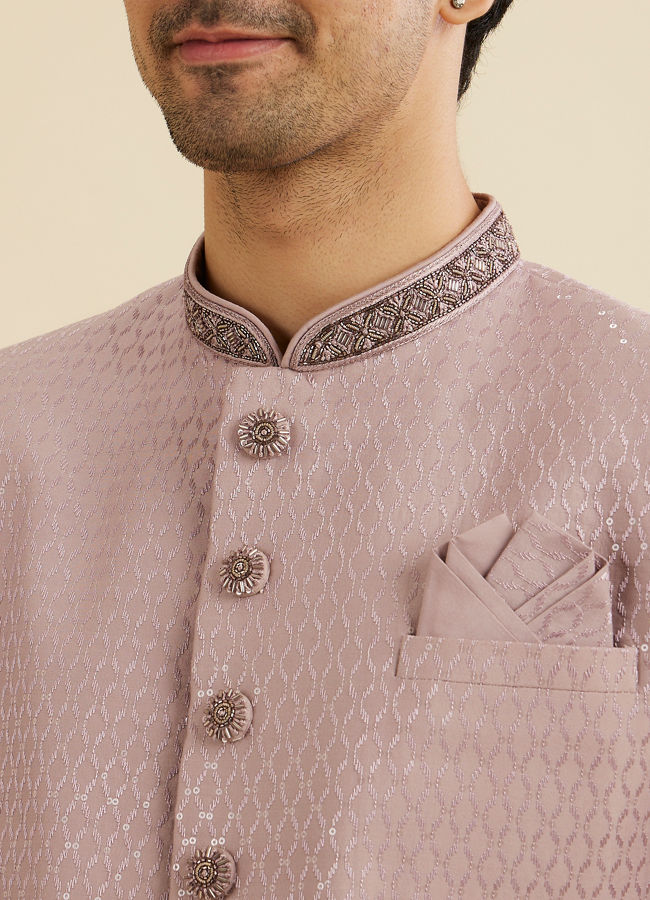Manyavar Men Lilac Dream Fusion Indo Western