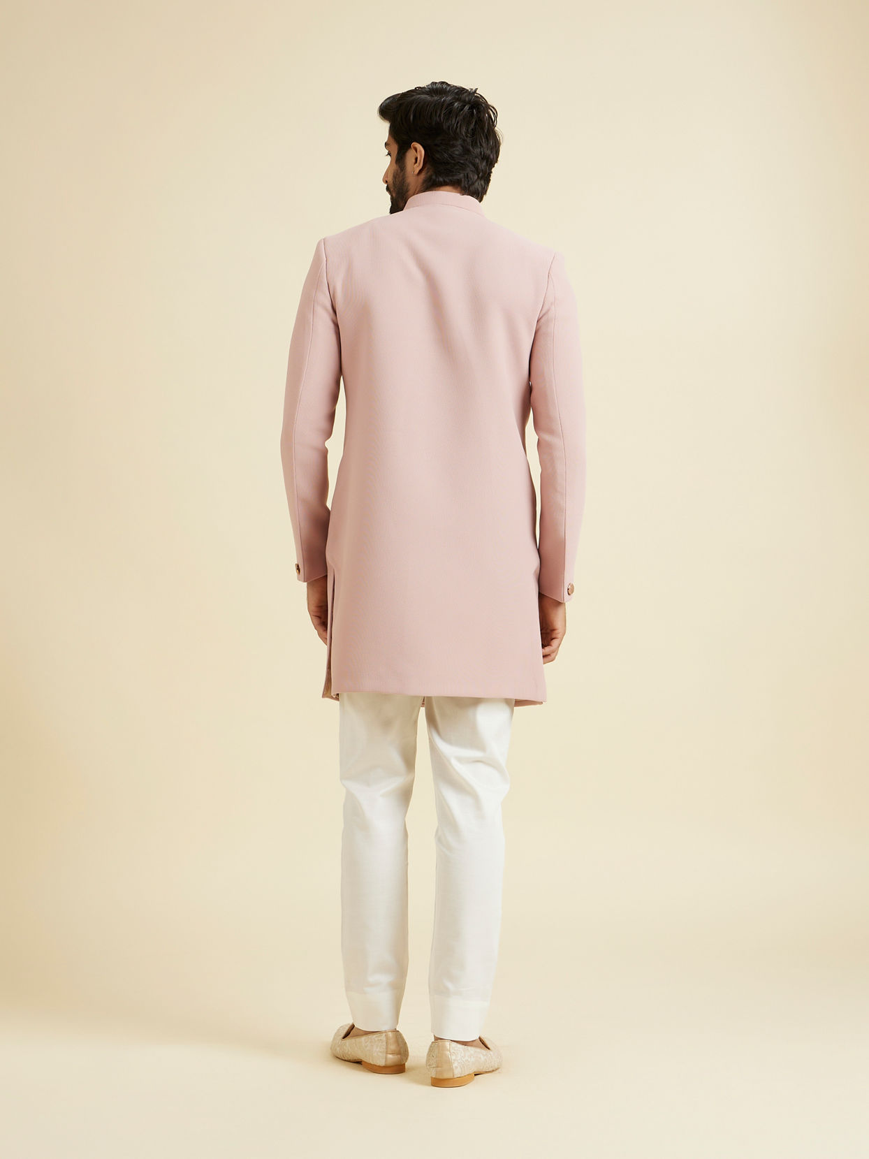 Manyavar Men Dusty Pink Celebration Delight Indo Western