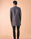 Manyavar Men Splendid Sapphire Brocade Indo Western