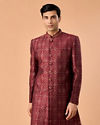 Maroon Majesty Indo Western