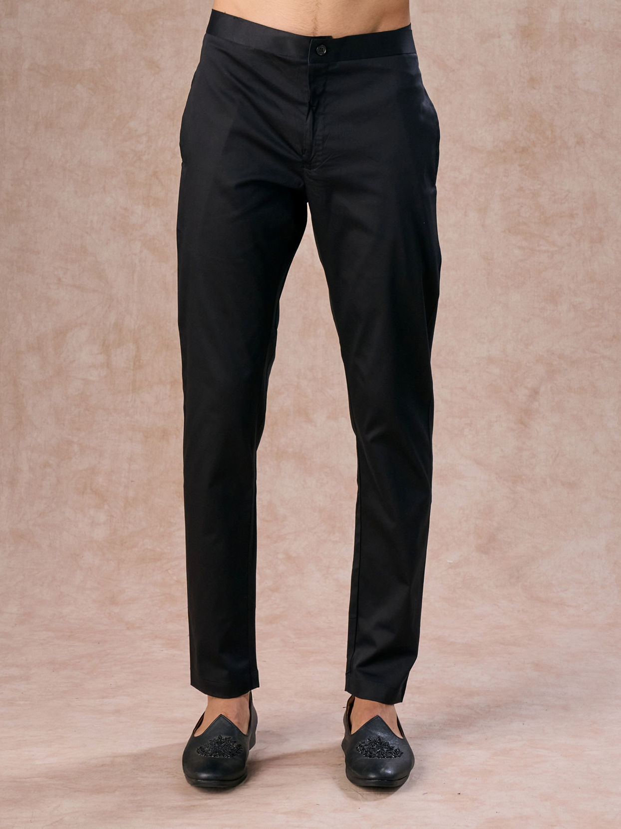Manyavar Men Dazzling Dark Blue Velvet Indo Western