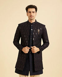 Manyavar Men Midnight Velvet Indo Western