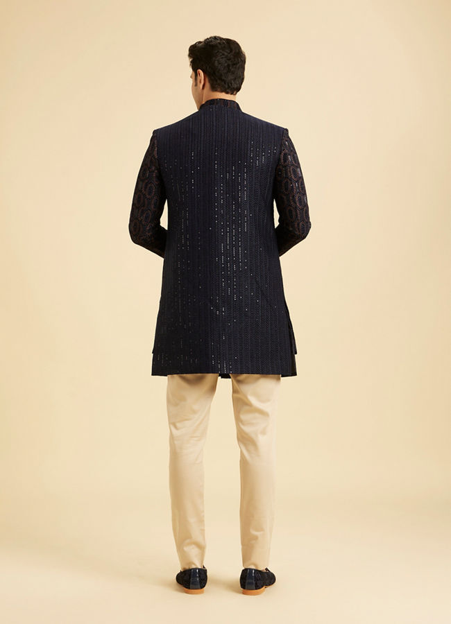Manyavar Men Midnight Velvet Indo Western