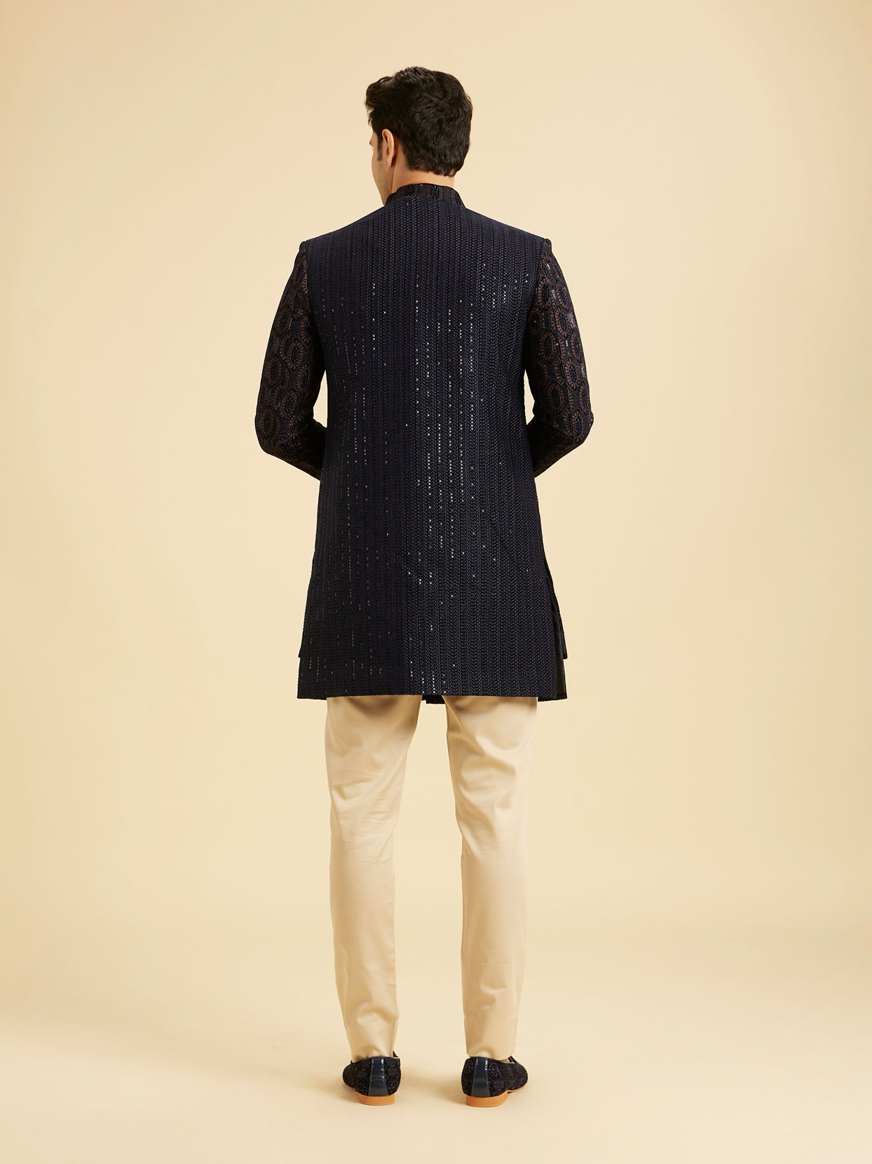 Manyavar Men Midnight Velvet Indo Western