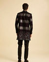 Manyavar Men Regal Wine Velvet Indo Western